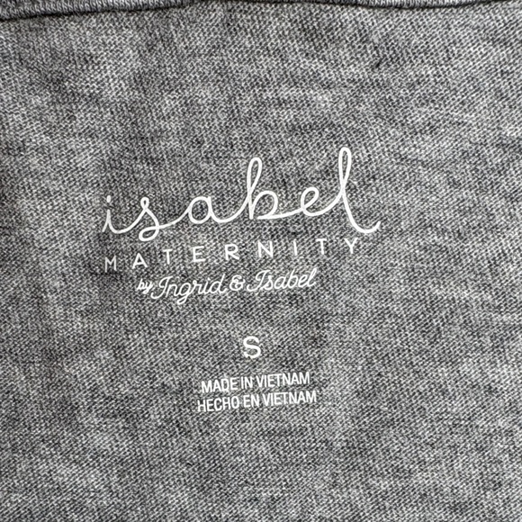 Isabel Maternity by Ingrid & Isabel Gray Short Sleeve Tee - Picture 2 of 8